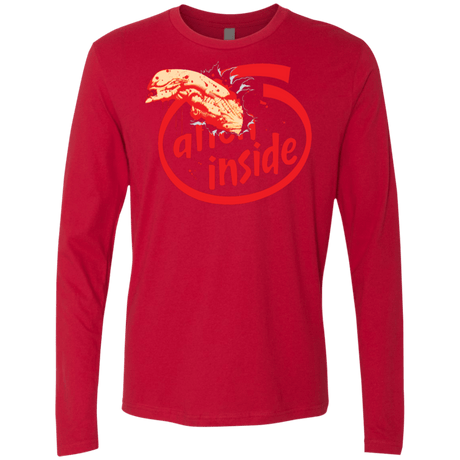 T-Shirts Red / S Alien Inside Men's Premium Long Sleeve
