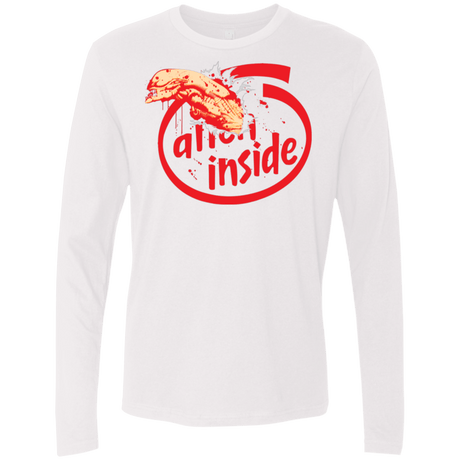 T-Shirts White / S Alien Inside Men's Premium Long Sleeve