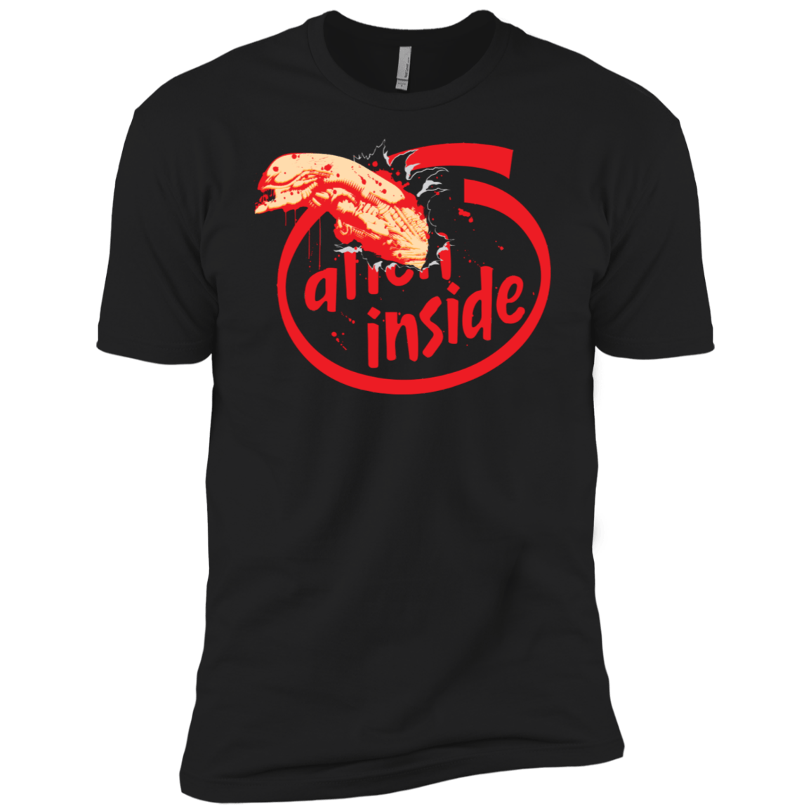 T-Shirts Black / X-Small Alien Inside Men's Premium T-Shirt
