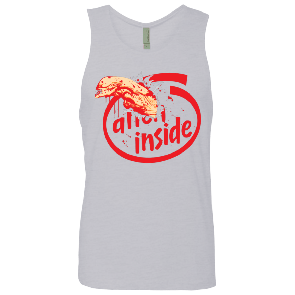 T-Shirts Heather Grey / S Alien Inside Men's Premium Tank Top