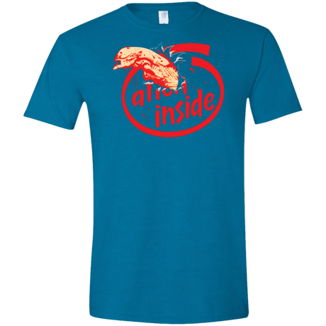 T-Shirts Antique Sapphire / S Alien Inside Men's Semi-Fitted Softstyle