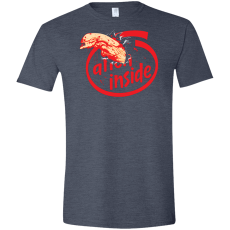 T-Shirts Heather Navy / S Alien Inside Men's Semi-Fitted Softstyle