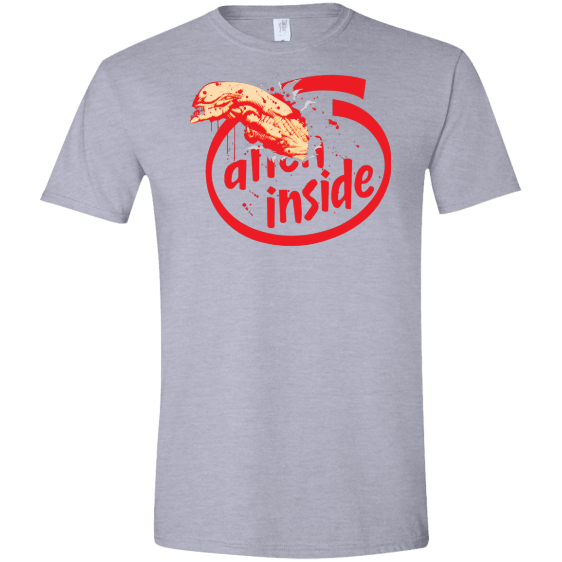 T-Shirts Sport Grey / X-Small Alien Inside Men's Semi-Fitted Softstyle