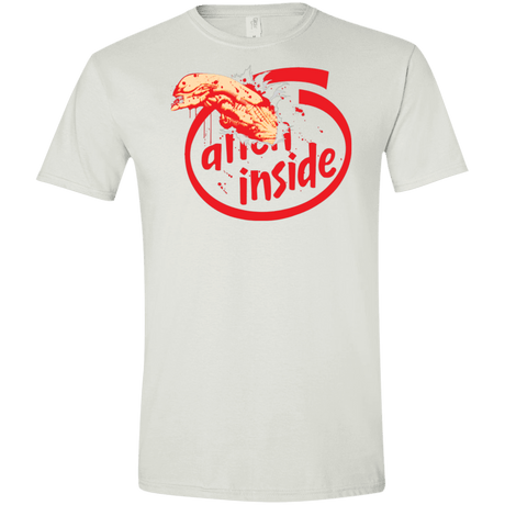 T-Shirts White / X-Small Alien Inside Men's Semi-Fitted Softstyle