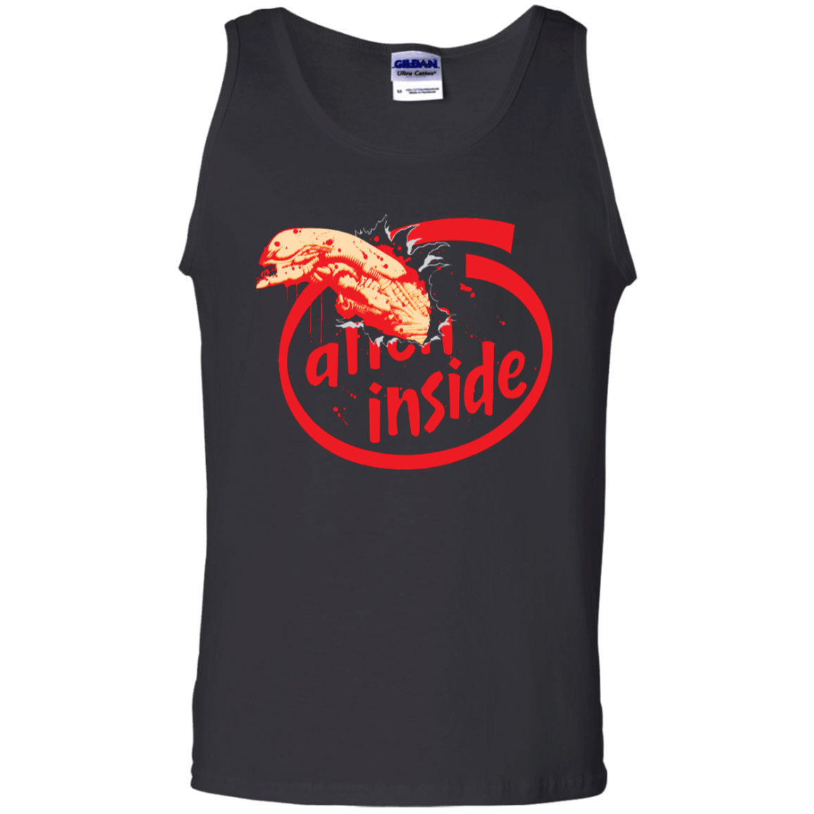 T-Shirts Black / S Alien Inside Men's Tank Top