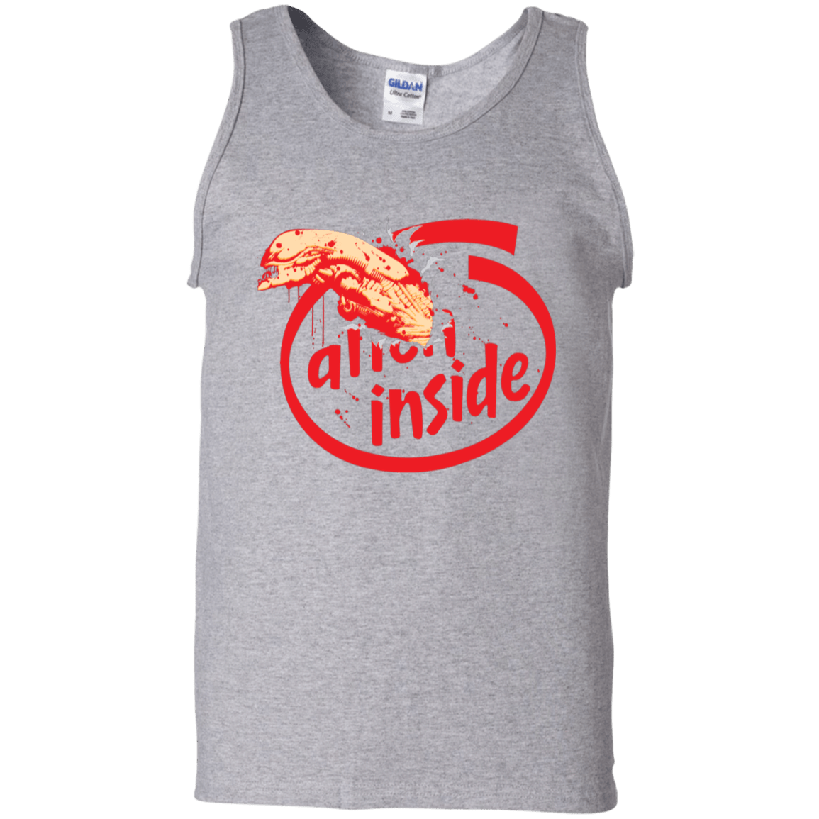 T-Shirts Sport Grey / S Alien Inside Men's Tank Top