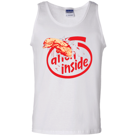 T-Shirts White / S Alien Inside Men's Tank Top