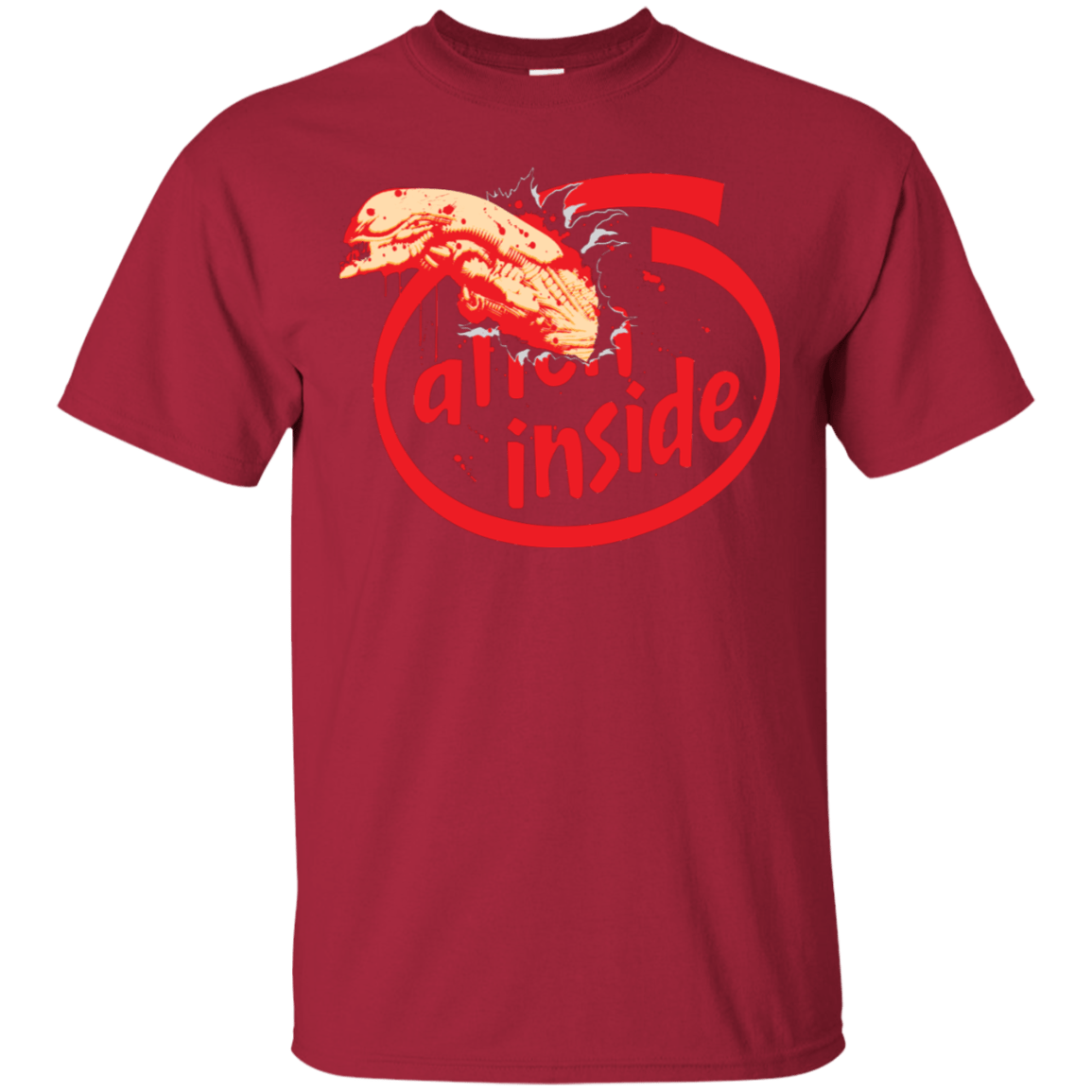 T-Shirts Cardinal / S Alien Inside T-Shirt