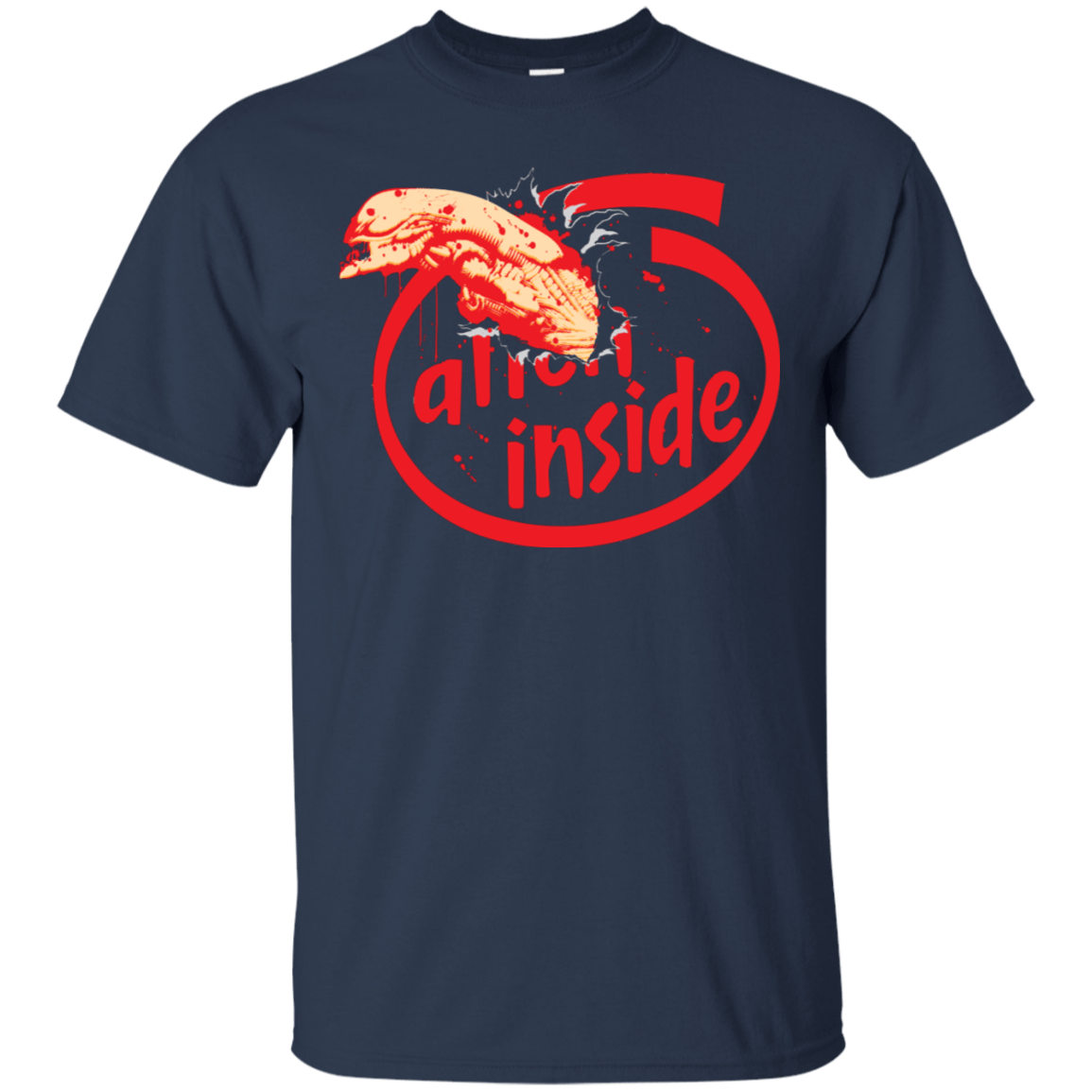 T-Shirts Navy / S Alien Inside T-Shirt