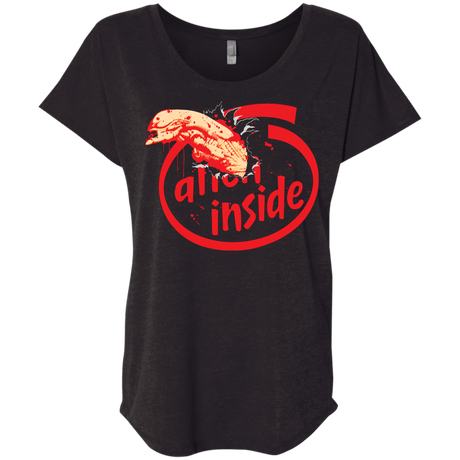 T-Shirts Vintage Black / X-Small Alien Inside Triblend Dolman Sleeve