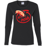 T-Shirts Black / S Alien Inside Women's Long Sleeve T-Shirt