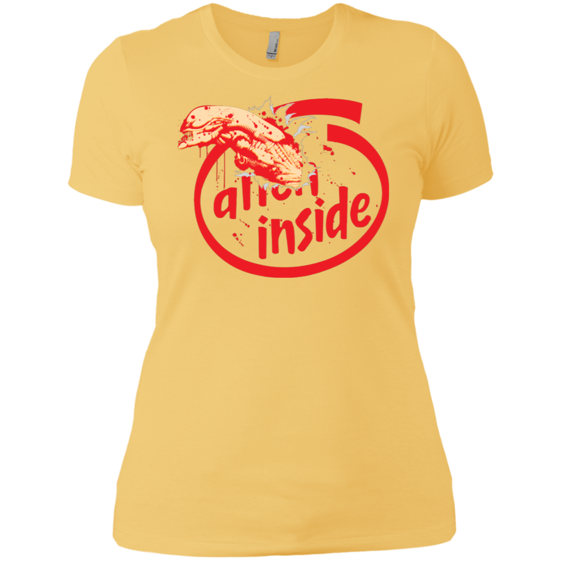 T-Shirts Banana Cream/ / X-Small Alien Inside Women's Premium T-Shirt