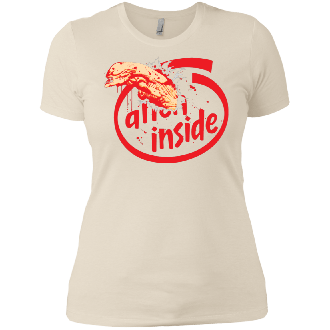 T-Shirts Ivory/ / X-Small Alien Inside Women's Premium T-Shirt