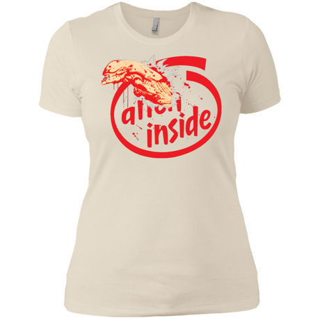 T-Shirts Ivory/ / X-Small Alien Inside Women's Premium T-Shirt