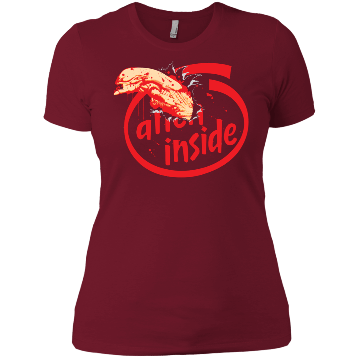 T-Shirts Scarlet / X-Small Alien Inside Women's Premium T-Shirt