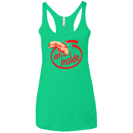 T-Shirts Envy / X-Small Alien Inside Women's Triblend Racerback Tank