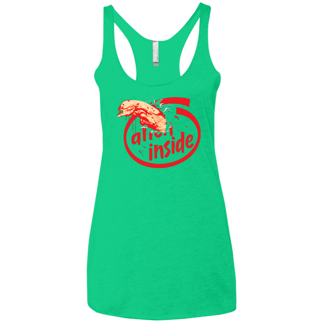 T-Shirts Envy / X-Small Alien Inside Women's Triblend Racerback Tank