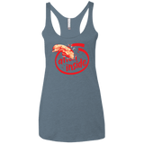 T-Shirts Indigo / X-Small Alien Inside Women's Triblend Racerback Tank