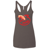 T-Shirts Macchiato / X-Small Alien Inside Women's Triblend Racerback Tank