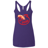 T-Shirts Purple Rush / X-Small Alien Inside Women's Triblend Racerback Tank