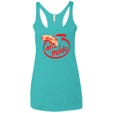 T-Shirts Tahiti Blue / X-Small Alien Inside Women's Triblend Racerback Tank