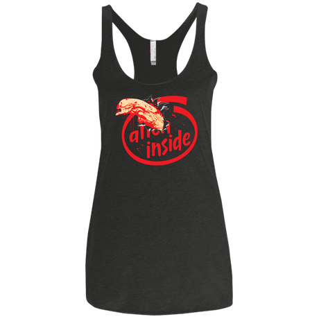 T-Shirts Vintage Black / X-Small Alien Inside Women's Triblend Racerback Tank
