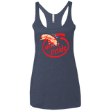 T-Shirts Vintage Navy / X-Small Alien Inside Women's Triblend Racerback Tank