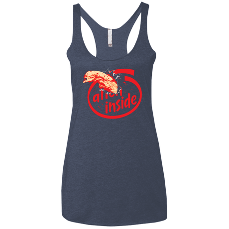 T-Shirts Vintage Navy / X-Small Alien Inside Women's Triblend Racerback Tank