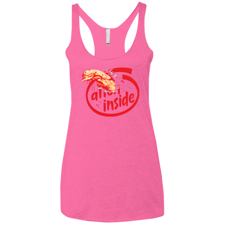T-Shirts Vintage Pink / X-Small Alien Inside Women's Triblend Racerback Tank