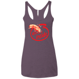 T-Shirts Vintage Purple / X-Small Alien Inside Women's Triblend Racerback Tank