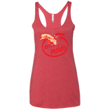 T-Shirts Vintage Red / X-Small Alien Inside Women's Triblend Racerback Tank