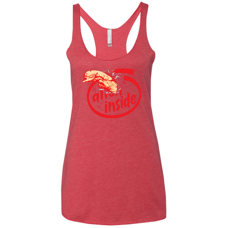 T-Shirts Vintage Red / X-Small Alien Inside Women's Triblend Racerback Tank