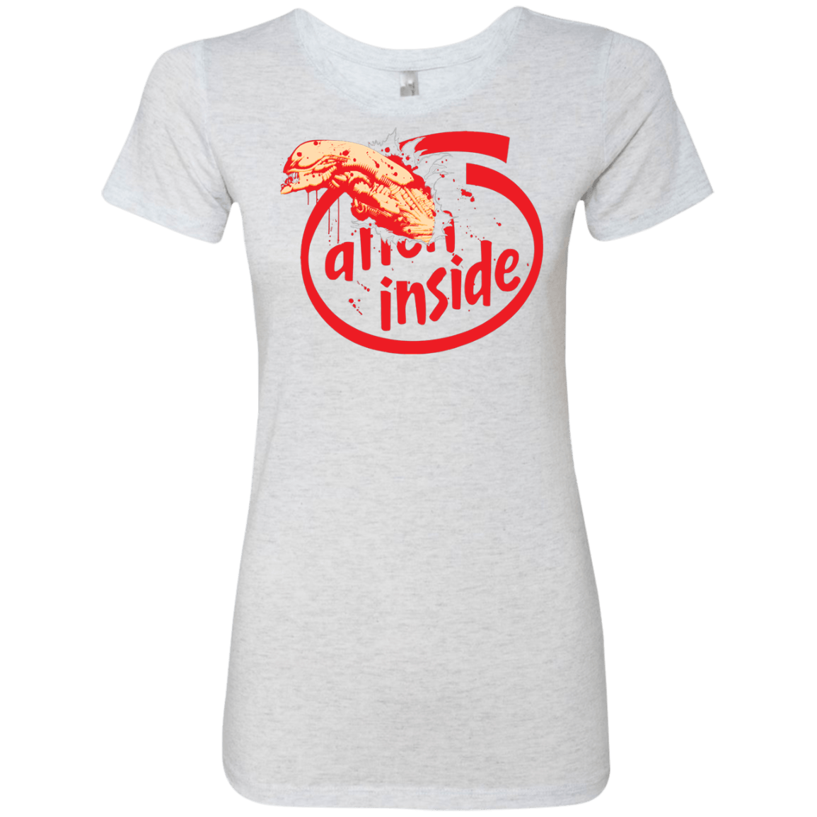 T-Shirts Heather White / S Alien Inside Women's Triblend T-Shirt