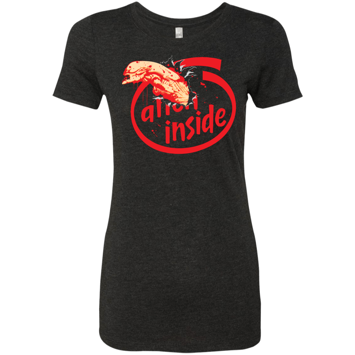 T-Shirts Vintage Black / S Alien Inside Women's Triblend T-Shirt