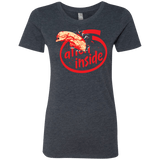 T-Shirts Vintage Navy / S Alien Inside Women's Triblend T-Shirt