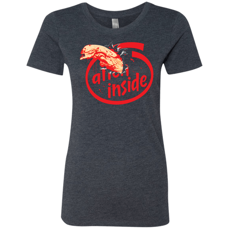 T-Shirts Vintage Navy / S Alien Inside Women's Triblend T-Shirt