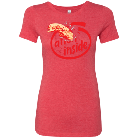 T-Shirts Vintage Red / S Alien Inside Women's Triblend T-Shirt