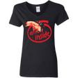 T-Shirts Black / S Alien Inside Women's V-Neck T-Shirt