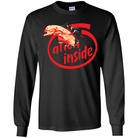 T-Shirts Black / YS Alien Inside Youth Long Sleeve T-Shirt