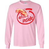 T-Shirts Light Pink / YS Alien Inside Youth Long Sleeve T-Shirt