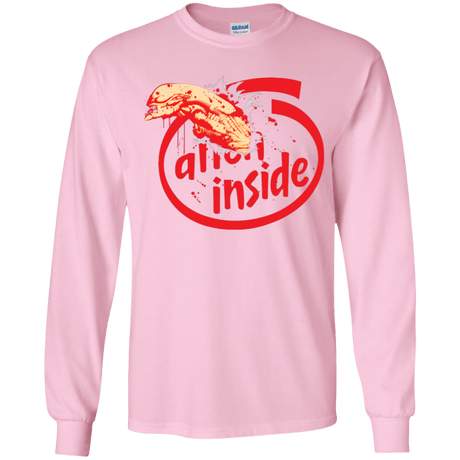 T-Shirts Light Pink / YS Alien Inside Youth Long Sleeve T-Shirt