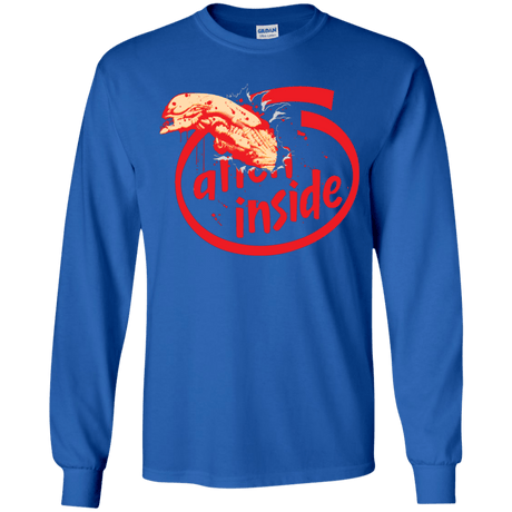 T-Shirts Royal / YS Alien Inside Youth Long Sleeve T-Shirt