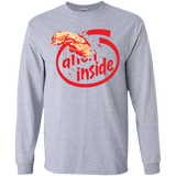 T-Shirts Sport Grey / YS Alien Inside Youth Long Sleeve T-Shirt