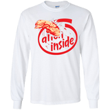 T-Shirts White / YS Alien Inside Youth Long Sleeve T-Shirt