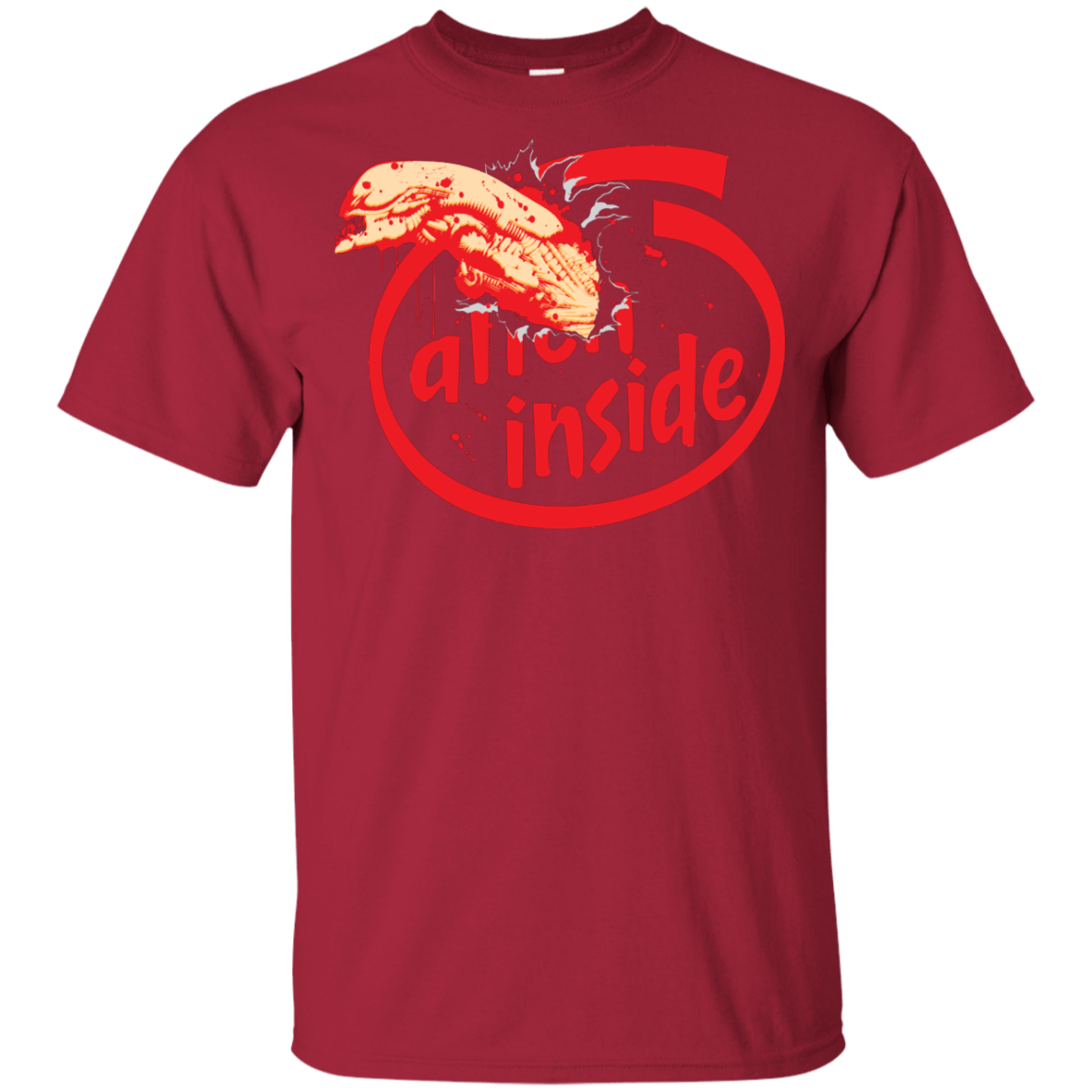 T-Shirts Cardinal / YXS Alien Inside Youth T-Shirt