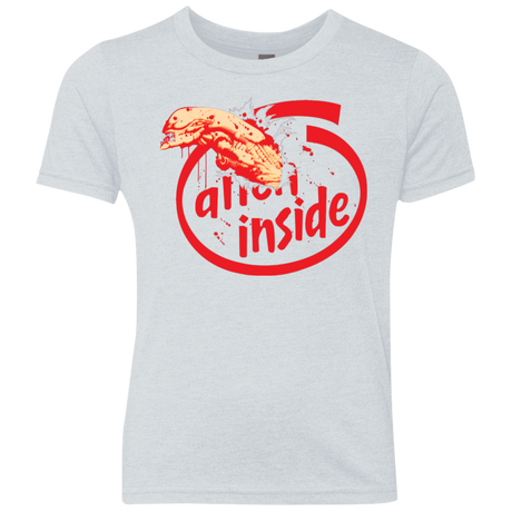 T-Shirts Heather White / YXS Alien Inside Youth Triblend T-Shirt