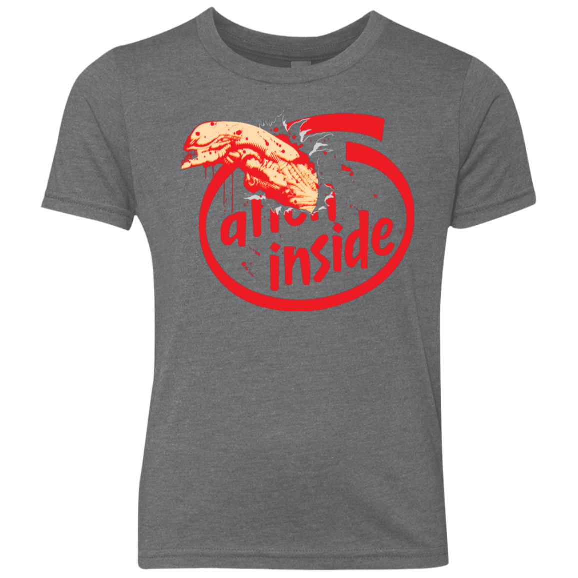 T-Shirts Premium Heather / YXS Alien Inside Youth Triblend T-Shirt