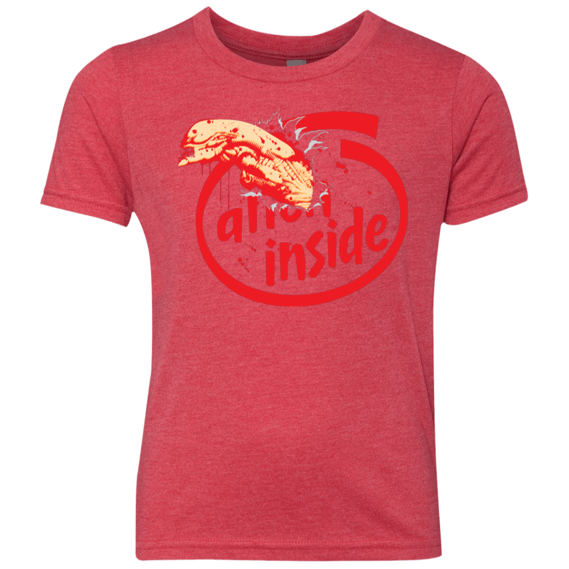 T-Shirts Vintage Red / YXS Alien Inside Youth Triblend T-Shirt