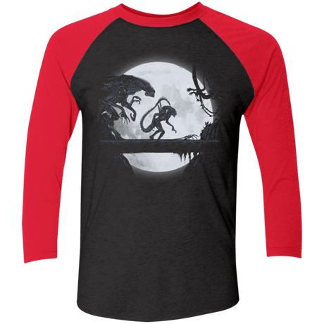 T-Shirts Vintage Black/Vintage Red / X-Small Alien Matata Men's Triblend 3/4 Sleeve