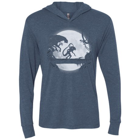 T-Shirts Indigo / X-Small Alien Matata Triblend Long Sleeve Hoodie Tee